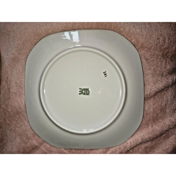 Wawel Poland Set of 4 1960’s Square Tiara Salad Plates and Bowls Gold Gilt Vtg - Picture 10 of 16